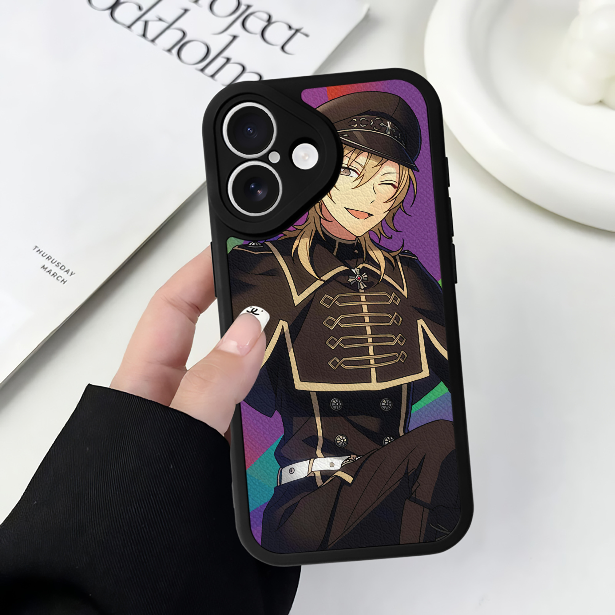 （画像用） あんさんぶるスターズ! Ensemble Stars 【iPhone 16シリーズ対応】シリコンスマホケース（レザー調） 材質：シリコン